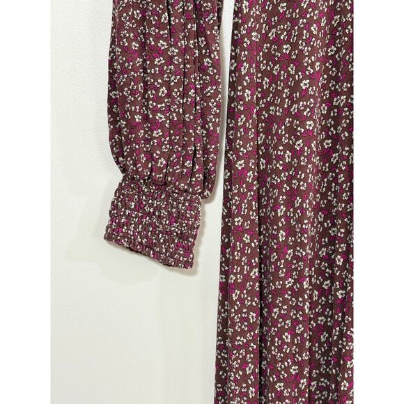 Free People Love  Story Maxi Dress in Rasin Combo Purple Size Medium NWT - Picture 8 of 12